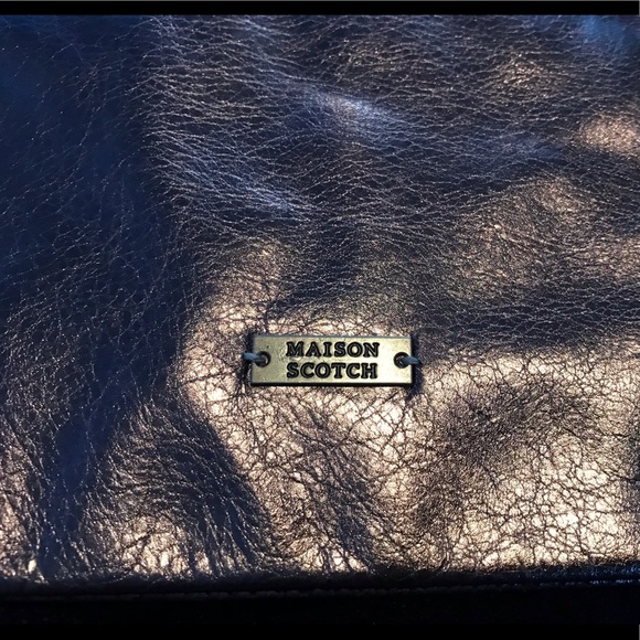 Maison Scotch Leather Tassle Envelope Clutch - Picture 4 of 8